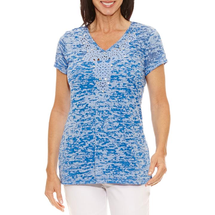 Lark Lane Short Sleeve V Neck T-shirt