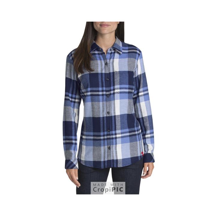 Dickies Long Sleeve Flannel Plaid Shirt