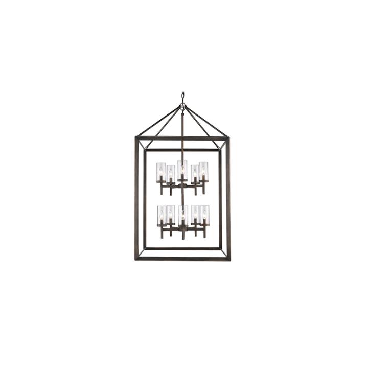 Smyth 10-light Pendant In Gunmetal Bronze