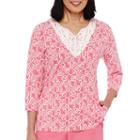 Alfred Dunner Acapulco 3/4-sleeve Print Tunic Top