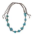 El By Erica Lyons Silver Over Brass Beaded Necklace