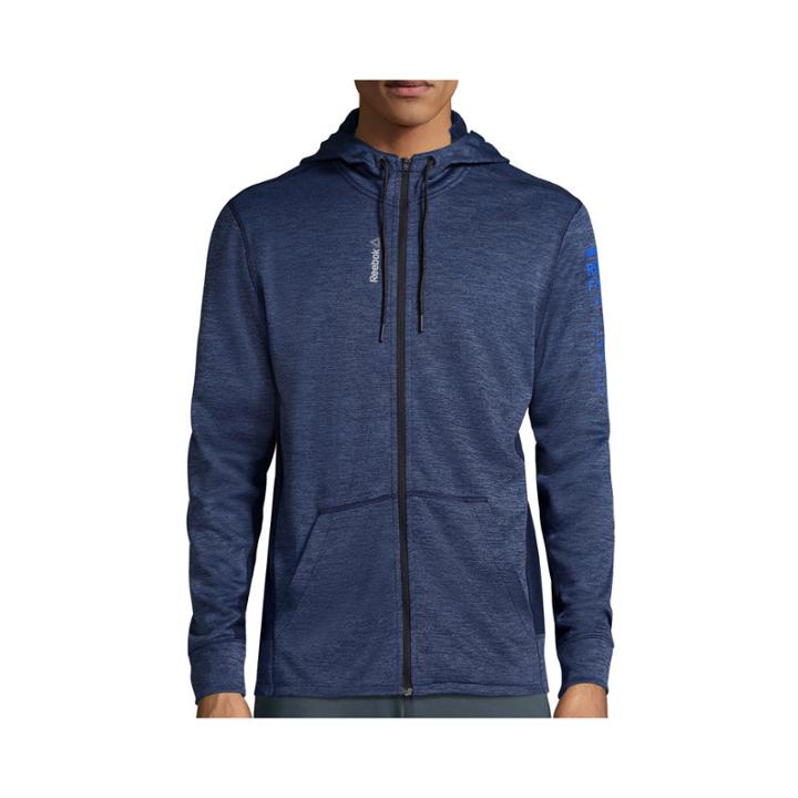 Reebok Workout Ready Mlange Graphic Full-zip Hoodie