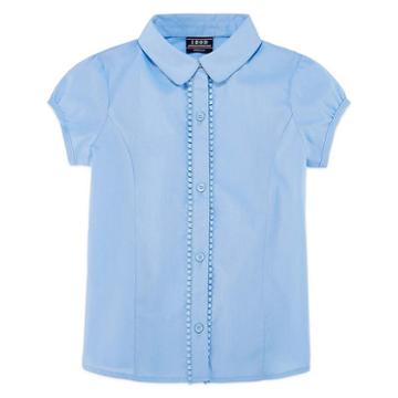 Izod Exclusive Short Sleeve Button-front Shirt Preschool 4-6x