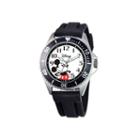 Disney Mickey Mouse Mens Black Strap Watch-w000507
