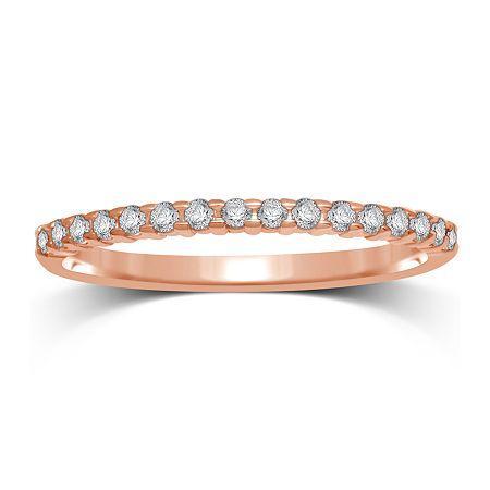 1/7 Ct. T.w. Diamond 10k Rose Gold Band Ring