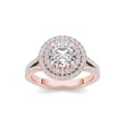 1 1/2 Ct. T.w. Diamond 14k Rose Gold Engagement Ring