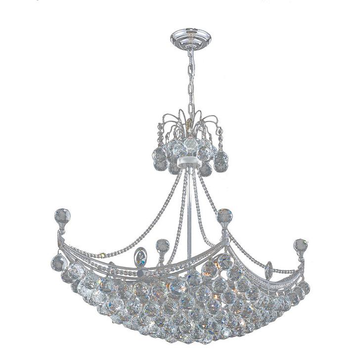 Empire Collection 8 Light Oblong Crystal Umbrellachandelier