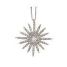 5/8 Ct. T.w. Diamond 14k Rose Gold Starburst Pendant Necklace