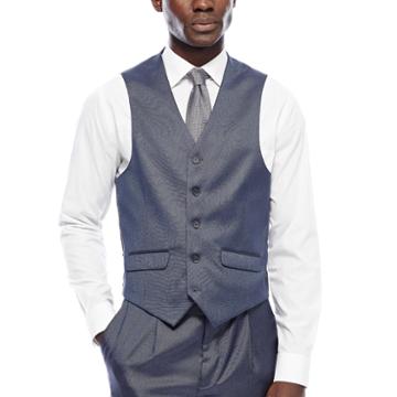 Steve Harvey Blue Suit Vest