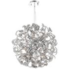 Medusa Collection 25 Light Chrome Finish With Clear Crystal Chandelier