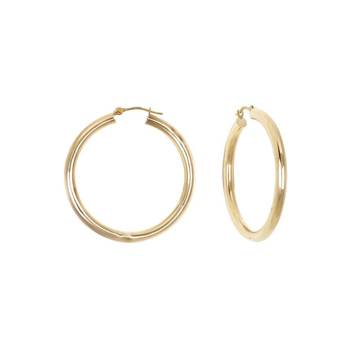 Majestique 18k Gold Hoop Earrings