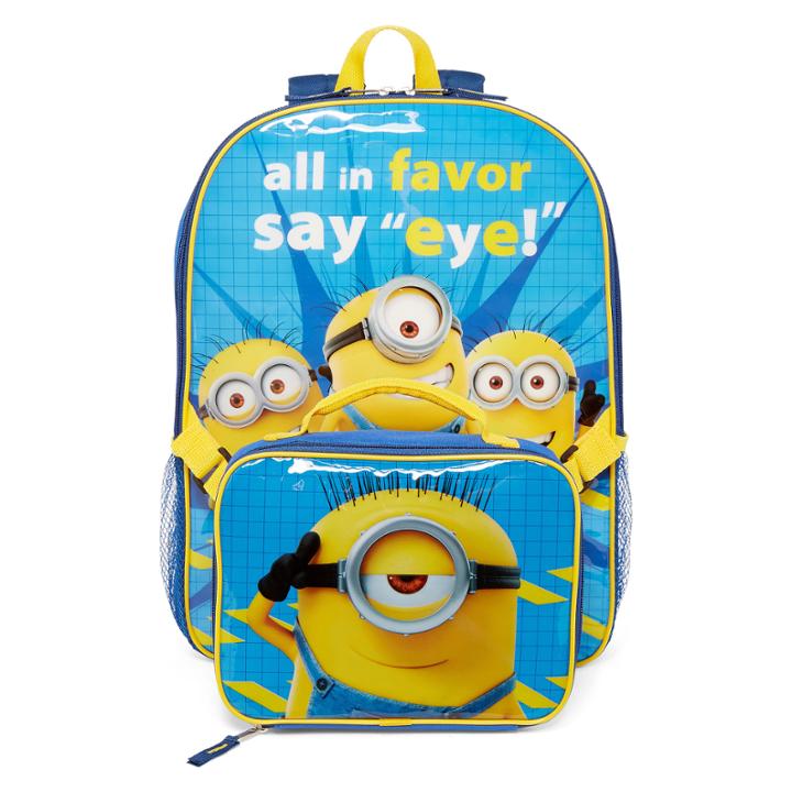Minions Say Eye Backpack And Lunchbox