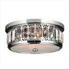 Parlour Collection 4 Light Chrome Finish And Clearcrystal Flush Mount Ceiling Light