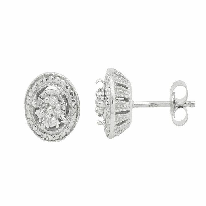 1/10 Ct. T.w. Genuine White Diamond Stud Earrings