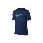 Nike Dfct Swoosh Heather Short Sleeve Crew Neck T-shirt
