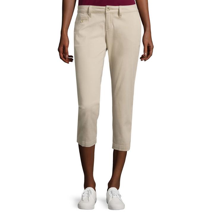 Arizona Schoolgirl Cropped Pants-juniors