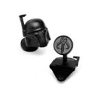 Star Wars Matte 3d Boba Fett Helmet Cuff Links
