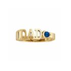 Personalized Men's Birthstone Dad Ring