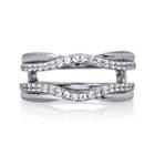 3/8 Ct. T.w. Diamond 14k White Gold Ring Guard