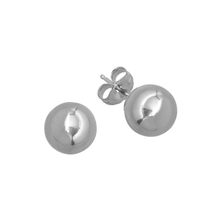 Infinite Gold&trade; 14k White Gold 8mm Ball Stud Earrings