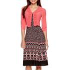 Danny & Nicole 3/4-sleeve Ruffled Jacket Dress - Petite