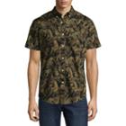 Arizona Short Sleeve Camouflage Button-front Shirt