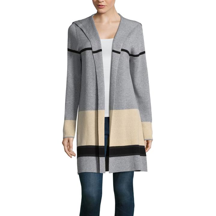Alyx Long Sleeve Round Neck Open Front Cardigan