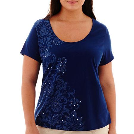 St. John's Bay Short-sleeve Graphic T-shirt - Plus