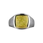 Limited Quantities Mens 1/4 Ct. T.w. Color-enhanced Yellow Diamond Ring