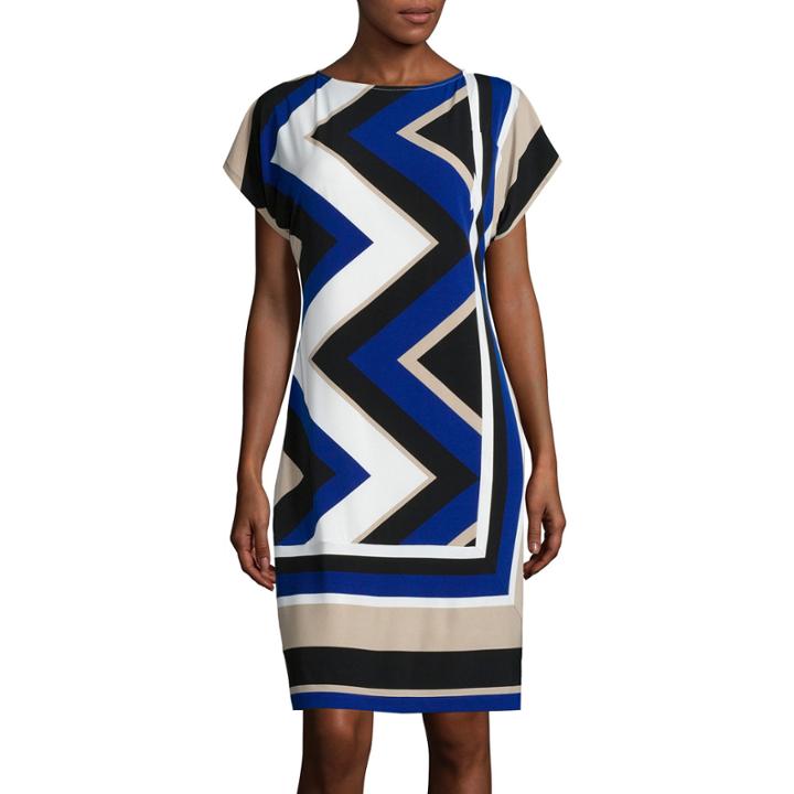 Studio 1 Dolman Chevron Shift Dress