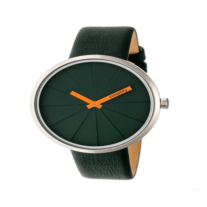 Simplify Unisex Green Strap Watch-sim4002