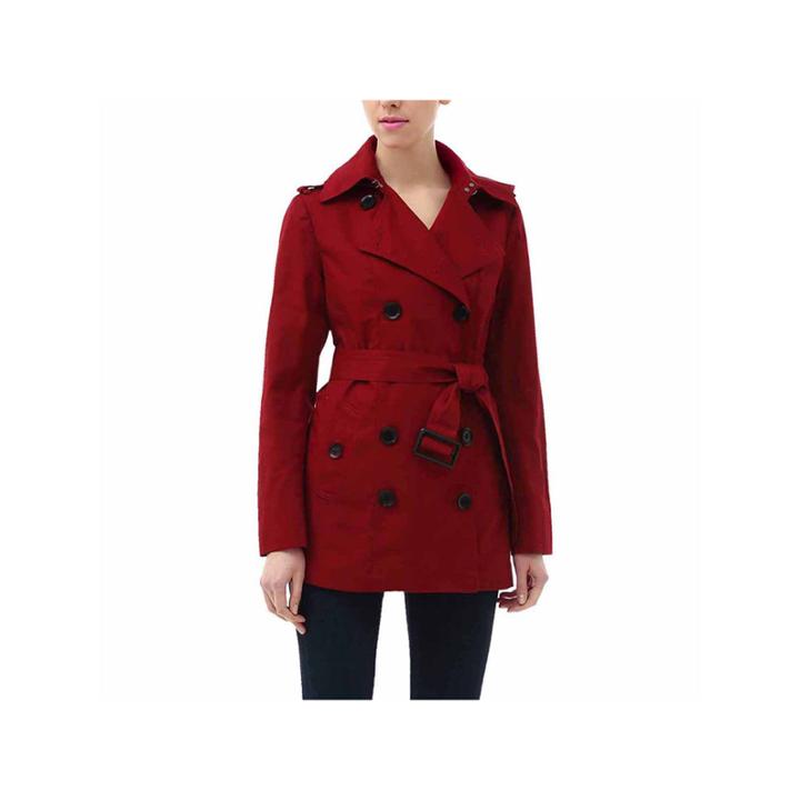 Bgsd Women's Evelyn Classic Hooded Short Trench Coat