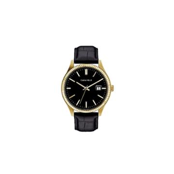 Caravelle Mens Black Strap Watch-44b118