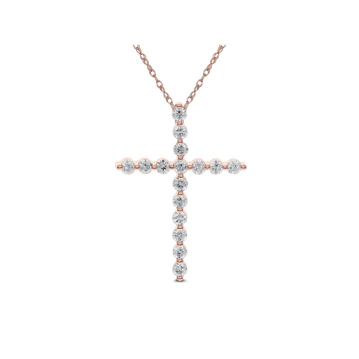 Womens 1 3/4 Ct. T.w. White Diamond 14k Gold Pendant Necklace