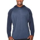 Msx By Michael Strahan Long Sleeve Jersey Stripe Hoodie-big And Tall