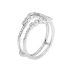 Womens 1/6 Ct. T.w. Genuine White Diamond 14k Gold Ring Enhancer