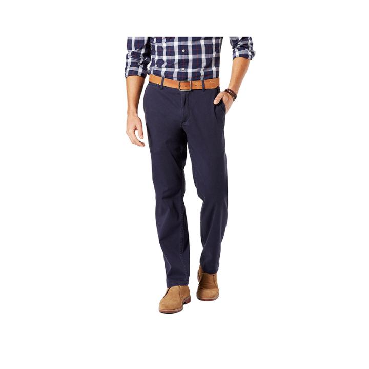 Dockers D2 Washed Cotton Flat-front Pants