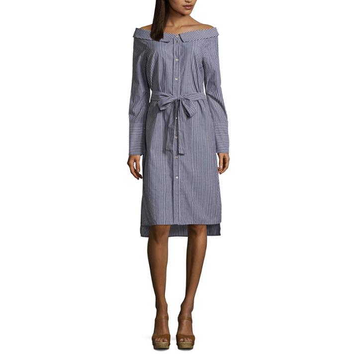 Renn Long Sleeve Shirt Dress
