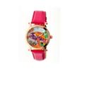 Bertha Womens Chelsea Mother-of-pearl Hot Pink Leather-band Watchbthbr4904