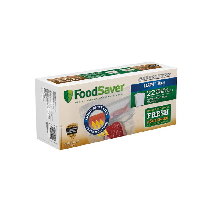 Foodsaver Gamesaver Dam 22-pk. Gallon Heat-seal Bags
