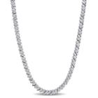 Womens 17 Inch 1 Ct. T.w. White Diamond Tennis Necklaces