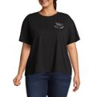 Arizona Short Sleeve Graphic T-shirt- Juniors Plus