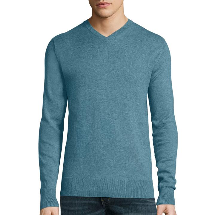 St. John's Bay Long-sleeve Fine-gauge Sweater