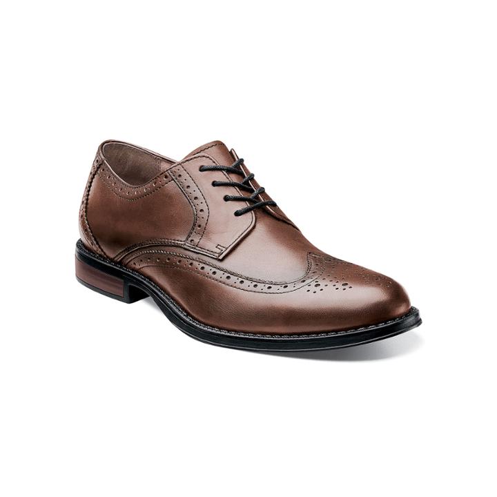 Nunn Bush Ryan Mens Wingtip Leather Oxfords