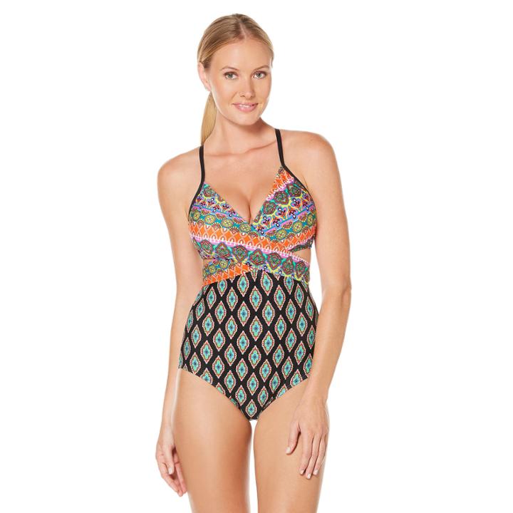 Coastal Zone By Jantzen Diamond One Piece Swimsuit