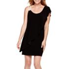 Dj Jaz One-shoulder Embellished Ruffle-front Dress