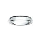 Womens 18k White Gold 4mm Comfort-fit Wedding Band