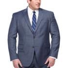 Stafford Plaid Classic Fit Stretch Suit Jacket-big And Tall