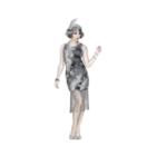 Ghostly Flapper Adult Costume S M
