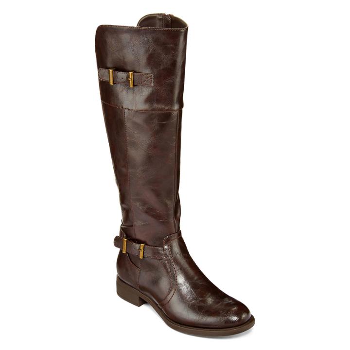 Yuu&trade; Rocio Womens Double-buckle Riding Boots